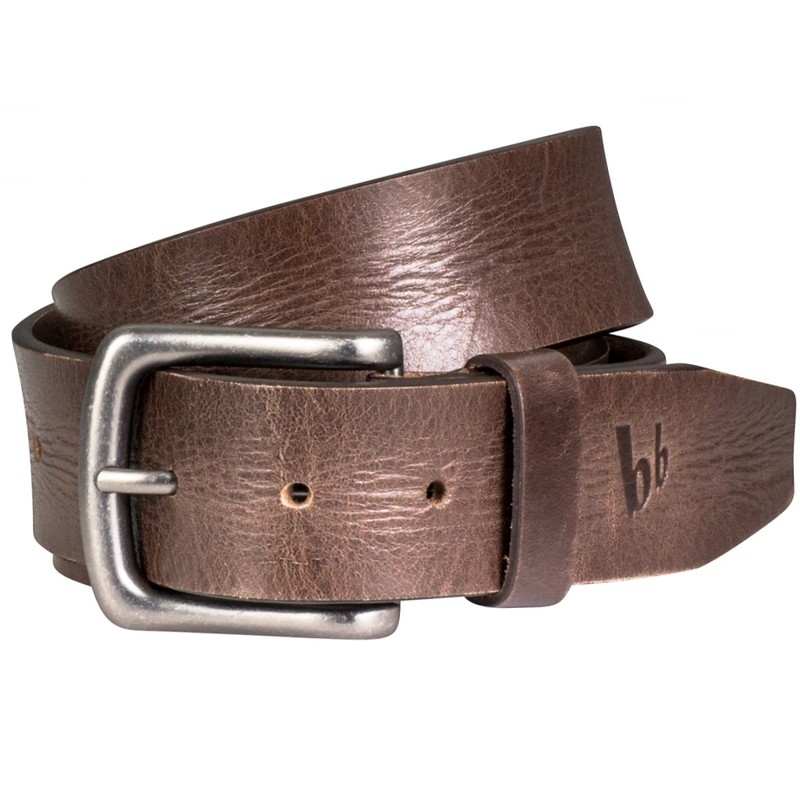 Bruno Banani Men's Leather Belt Men's Belt, full-grain leather, dark
