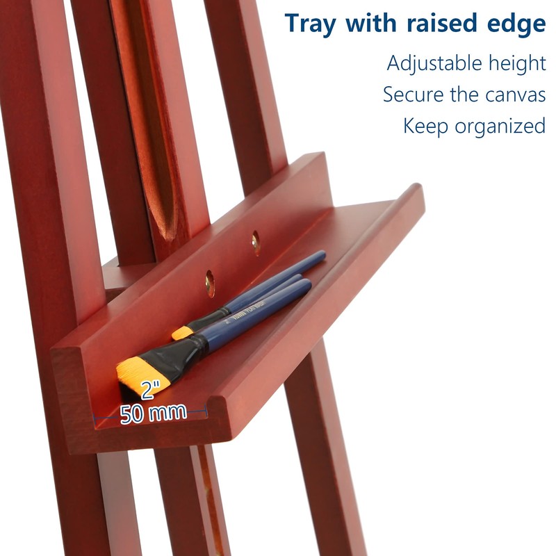 VISWIN Wooden Art Easel for Painting, Adjustable & Foldable Beech