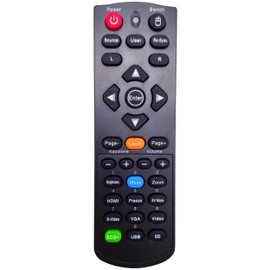 INTECHING BR-5043N Projector Remote Control for Optoma DS328 DS330 DW326e DX326 DX328 DX330 DX5100 EH501 EW420 GT760 GT760A H100 H180X S302 S303 W303 W303ST W501 X301 X302 X303 X305ST X501