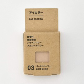 MUJI 82926477 Eye Color, Gold Beige, 0.09 oz (2.3 g), 1
