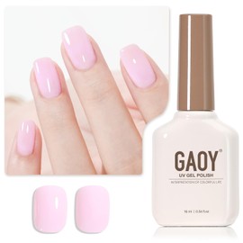 GAOY- Esmalte de uñas en gel rosa bebé, 16 ml, esmalte en gel de secado rápido con luz ultravioleta para manicura casera.                             