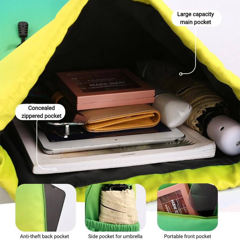 Drawstring Backpack Yoga Gym bag,waterproof small sackpack for sports beach
