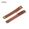 sourcing map Pack of 5 Leather Cable Ties Cable Organiser