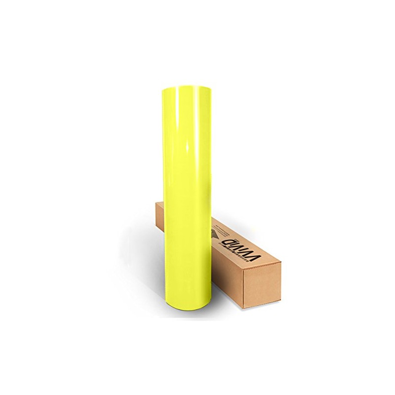 VVIVID XPO Gloss Daytona Yellow Vinyl Car Wrap Film (10ft