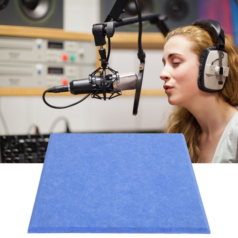 6Pcs Acoustic Absorption Panel Thickened Reduce Reverb SoundProof Padding Absorber(Blue