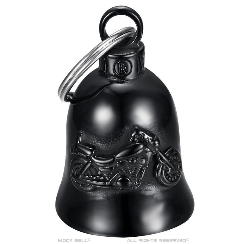 BOBIJOO JEWELRY - Clochette moto Bécane Porte-bonheur Acier Stainless Steel