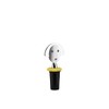 Alessi Bottle Stopper, Black, Plastic, Cylindrical, Wine-Bottle-Stoppers