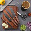GOODA Kitchen Knife Set With Block,6-Piece Professional Chef Cooking Knives