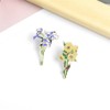 Flower Enamel Pins Iris Sunflower Enamel Pin Flowers Plant Brooches