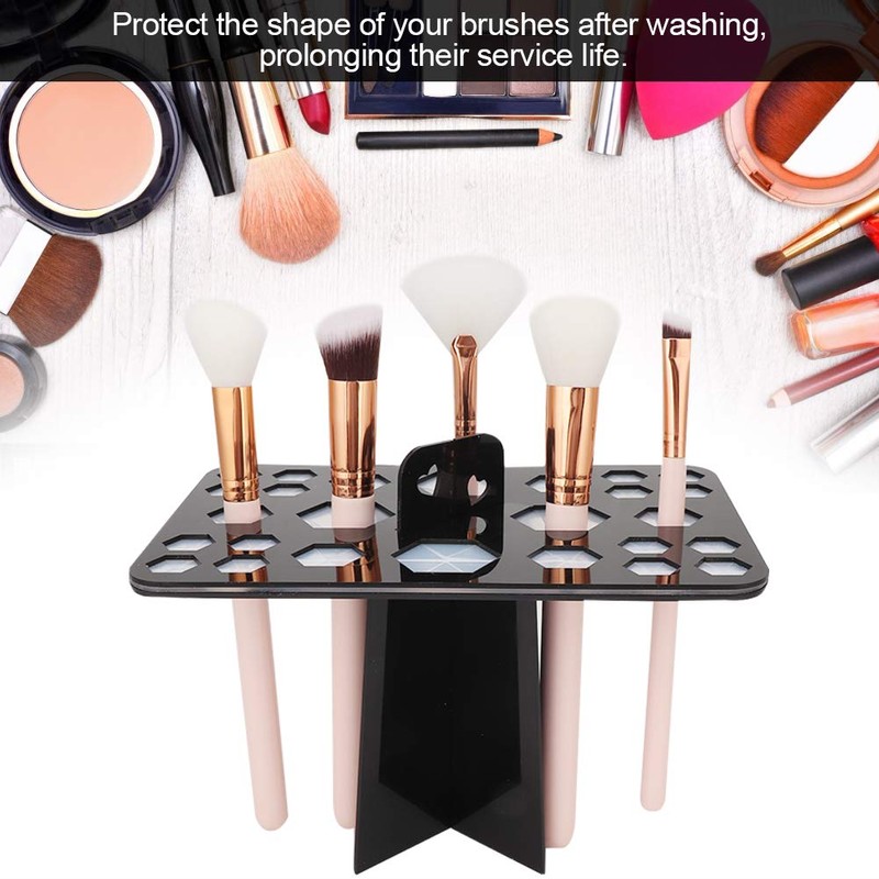 VIFER Makeup Brush Holder, Cosmetic Brush Stand 26 Holes Brush