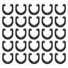 sourcing map 20pcs Bicycle Cable Clamps C-Clips Housing Hose Guide