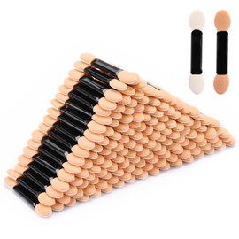 200 Pieces Disposable Dual Sides Eye Shadow Sponge Applicators Eyeshadow Brushes Makeup Applicator
