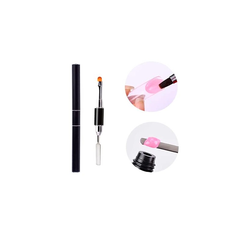 Kit 6 Unidades Gel De Extensión De Uñas -Top-Base-Espatula- 100