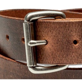 Distressed Leather Belt, Worn Leather Look, 100% Full Grain Leather 1-1/2" Made in USA, Lancaster PA