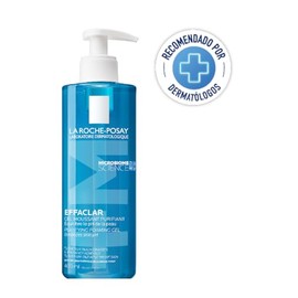 La Roche-Posay Effaclar, Gel Limpiador Facial Purificante para Piel Grasa y Sensible, Anti-imperfecciones y Anti-brillo, con Agua Termal y Zinc, 400 m