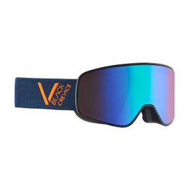 Black Crevice Unisex - Schladming Adult Ski Goggles Navy/Orange/Green, Size L Green, L (Head Circumference 58-61cm)