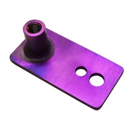 64 Titanium Anchor Piton Fixer, Can Be Fixed to Any Thread, Purple Anode Acid Coating [KOTEI-01]