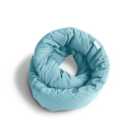 Huzi Infinity Pillow - Home Travel Soft Neck Scarf Support Sleep Nap (Airy Blue)