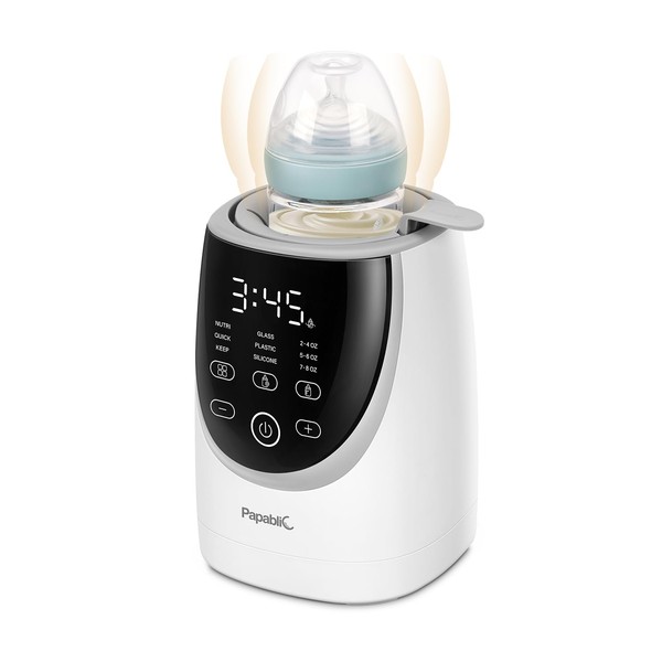 Papablic NutriWarm™ Swirlable Bottle Warmer – Advanced Nutrient-Preserving Warming Technology,
