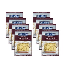 DeLallo Gluten Free Gnocchi Pasta, 16 Ounce Box, 8 Pack, Non-GMO, Made with Potato and Rice Flour