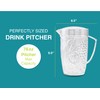 Arrow Home Products Clear Plastic Beverage Pitcher with Lid, 76
