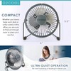 O2COOL 4 Inch USB Powered Table & Desk Personal Fan