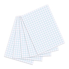 herlitz A5 Squared Index Cards White (Pack of 100)