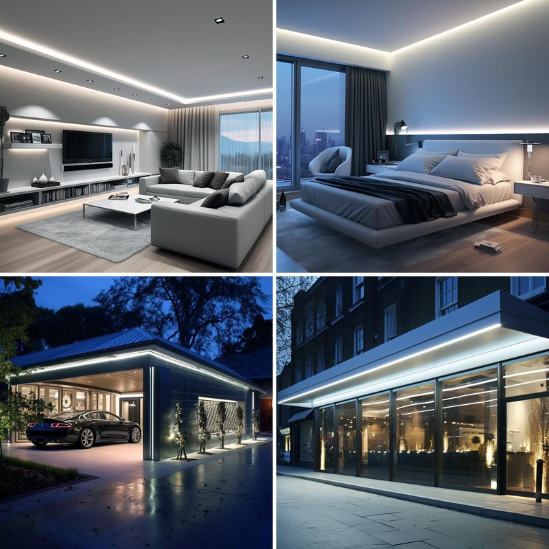 BENLUN 48V Outdoor LED Strip Lights Waterproof, 65.6ft 150W 6000K