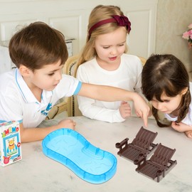 Garneck 2 Sets Miniature Swimming Pool Accessories - Dollhouse Swim Ring Beach Chair and Umbrella Models for DIY Fairy Garden and Toy House Decoration