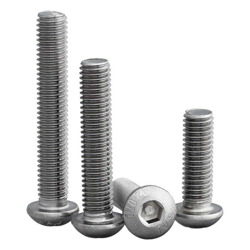 Rounded Head Screw with Hexagon Socket (ISK) According to Standard: