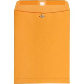 Catalog Envelopes (Open End), Brown Kraft, 28 Pound. 500 Per Pack. (Clasp, 12"x15.5)