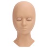 Microblading Practice Face Silicone Fake Facial Training Skin with 3
