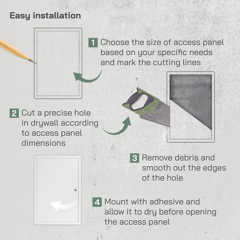 Vent Systems Lockable Access Panel for Drywall 16 x 24