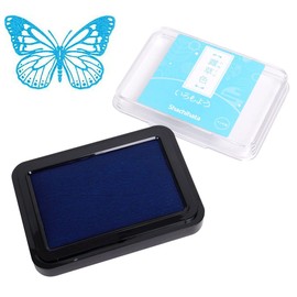IROMOYO Stamp PAD, Traditional Japanese Ink Colour, Oil-Based Ink pad - Light Blue