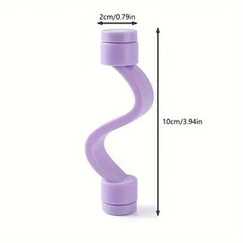 Ximimark 3pc Purple and Pink and Grey Plastic Washing Machine Door Stop-Magnetic Anti-Pinch Safety Latch, Easy to Clean-can be Installed on The Wall, Polished Metal Finish.