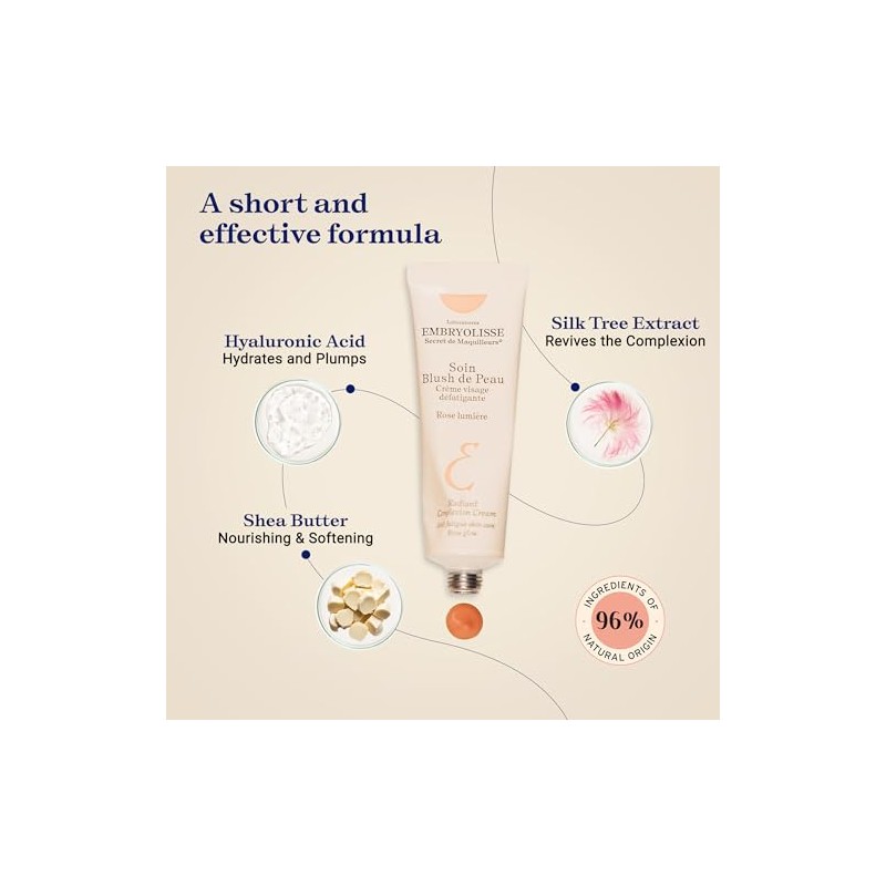 Embryolisse Crema Tez Radiante Facial Hidratante Iluminadora Piel Luminosa Brillante
