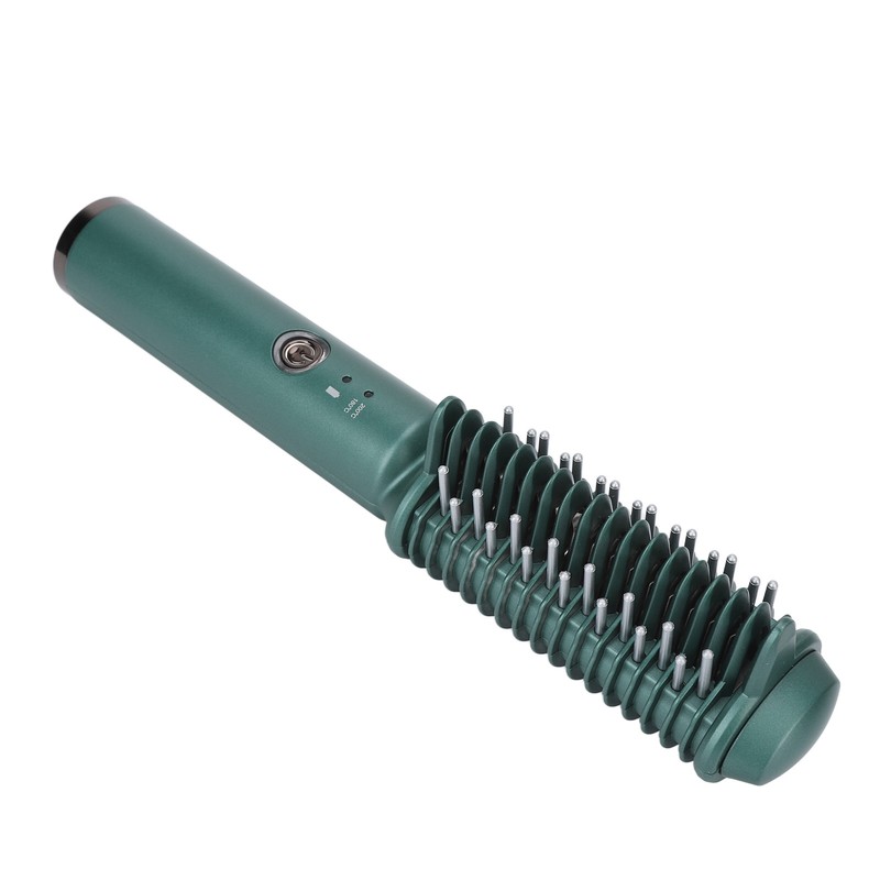 Cordless Hair Straightening Curling Brush Evenly Quickly Heating USB Rechargeable