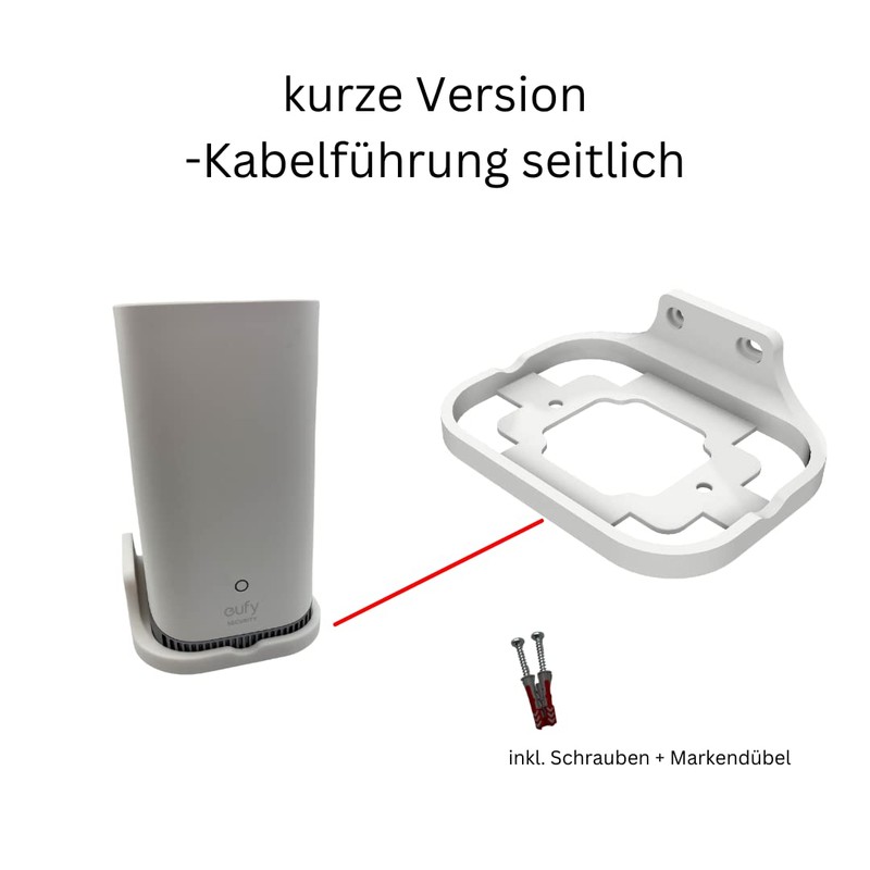 3DHerb Wall Mount for eufy HomeBase 3 (S380) Bracket eufycam