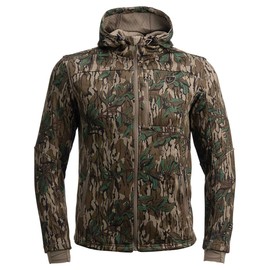 BLOCKER OUTDOORS Finisher Camouflage Turkey Hunting Jacket for Men (MO Greenleaf, Large)
