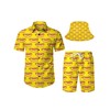 COCYPAN 7 Hot Dog Shirt,Funny Shirt,Hot Dog Costume, Mens Hawaiian
