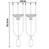 Skewer 3 Prong Stainless Steel Reusable Skewers Easy Food Removal