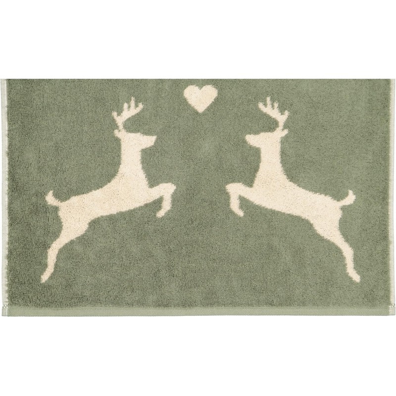 Cawö Home Hand Towels Alpenchic Edition Deer 6228 Pine 43