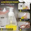 BRIGHTFROM Foaming Soap Dispenser Pump Bottles, BPA Free Empty Refillable