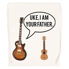Vendax Uke Im Your Father Beige Turnbeutel mit Kordelzug Drawstring Gym Bag Backpack