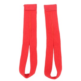 QANYEGN 1 Pair Lifting Wrist Strap, Soft Anti Slip Wrist Support Wraps, Gym Strength Training Wrist Strap for Powerlifting, Weight Lifting, Cross Training (Red)