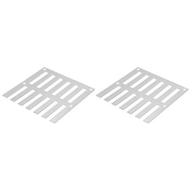 uxcell 2pcs Square Floor Drain Cover, 3.5" Stainless Steel Shower Drain Grate Drain Protection Cover for Furniture Repair Bathroom Kitchen