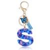 Fmeida Initial Letter Keychains for Women Cute Butterfly Key Chain
