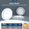 Amico 4 Pack 4 Inch 5CCT Ultra-Thin LED Recessed Ceiling