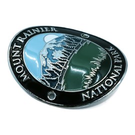 Mount Rainier National Park Hiking Stick Medallion, Great for Hiking and Outdoor Activities, Trekking Hiking Walking Pole Stick