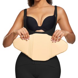 YERKOAD Abdominal Compression Board Flattening Belly AB Board Lumbar Post Surgery Lipo Back Foam Board Postpartum Recovery (Beige, One Size)